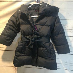 Crewcuts 2T Girls Puffer - long with tie waste!